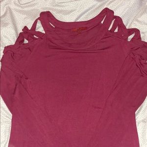 BKE Red (buckle) long sleeve shirt